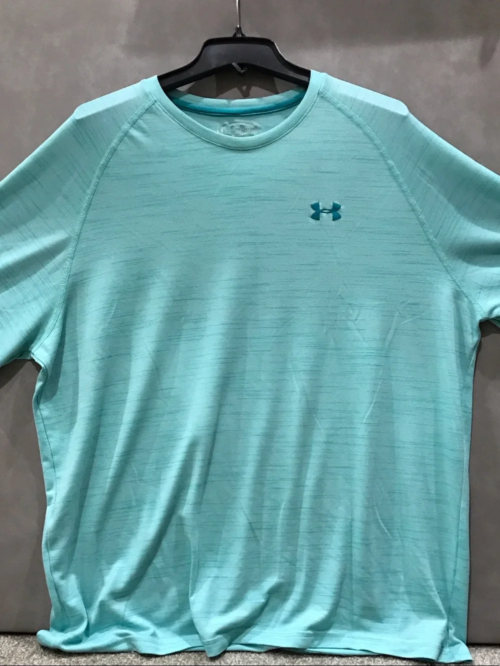 Under Armour Light Aqua Athletic Short Sleeve Heat Gear Tee XXL